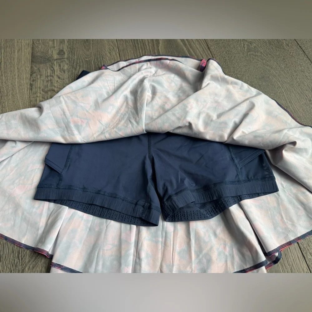Lululemon Court Rival High Rise Skirt Tall in Chroma Clash Multi / Mineral Blue